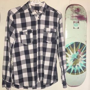 DF BRAND.  Black and white. Slim fit. Long sleeve.